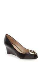 Women's Tory Burch 'kara' Wedge Pump .5 M - Black