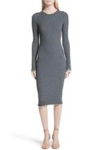 Women's Elizabeth And James Letty Ruffle Rib Knit Dress - Grey
