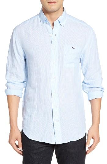 Men's Vineyard Vines Slim Fit Tucker Linen Sport Shirt
