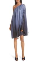 Women's Caroline Constas Ancel Silk One-shoulder Dress - Blue