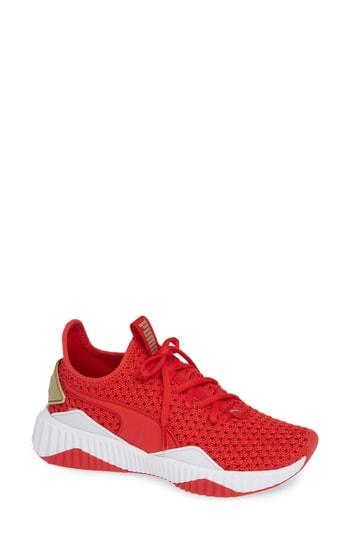 Women's Puma Defy Varsity Sneaker .5 M - Red