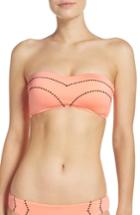 Women's Seafolly Beach Squad Bustier Bikini Top Us / 12 Au - Coral