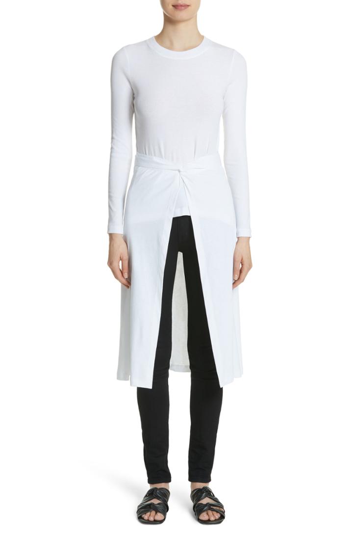 Women's Rosetta Getty Jersey Apron Wrap Top