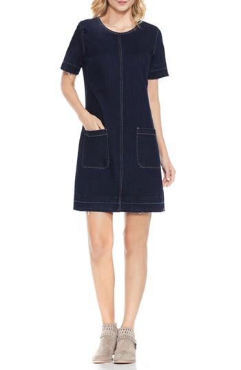 Women's Vince Camuto Release Hem Denim Dress