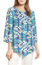 Women's Chaus Dotted Lights Zip Front Blouse