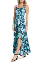 Women's Michael Michael Kors Spring Floral Maxi Dress - Blue
