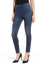 Women's Good American Good Waist Pieced Skinny Jeans - Blue