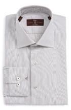 Men's Robert Talbott Estate Tailored Fit Check Dress Shirt - Brown