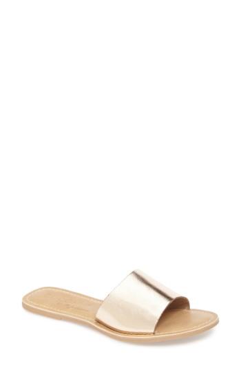 Women's Coconuts By Matisse Cabana Slide Sandal M - Metallic