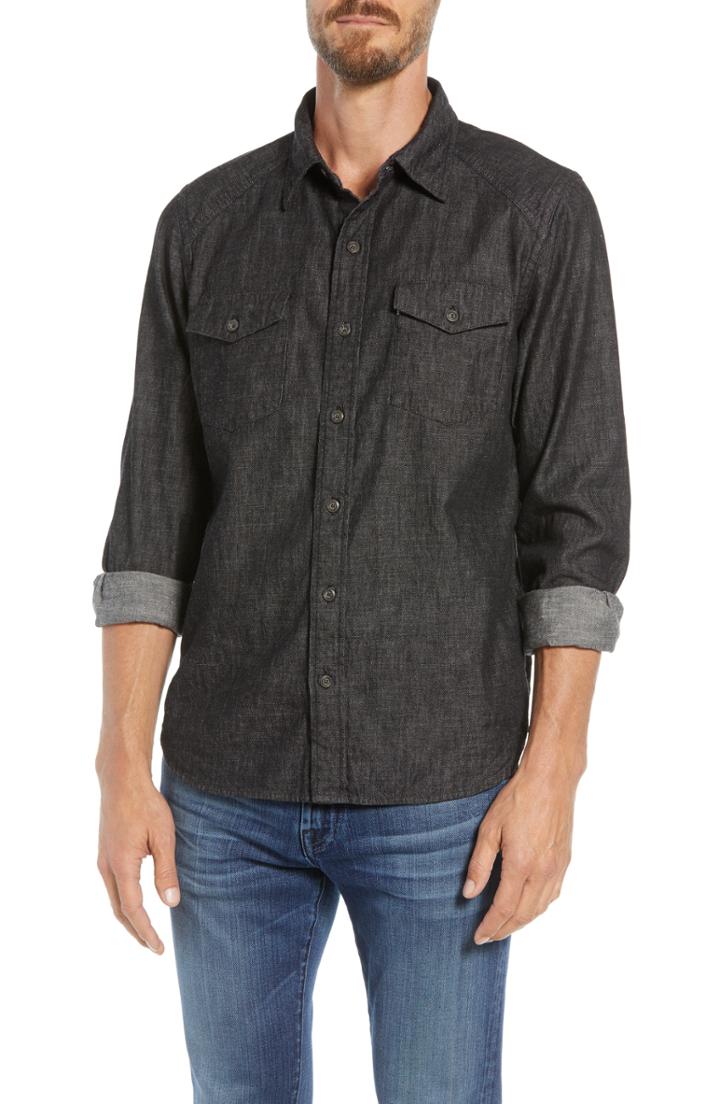 Men's Frye John Addison Engineer Shirt - Brown