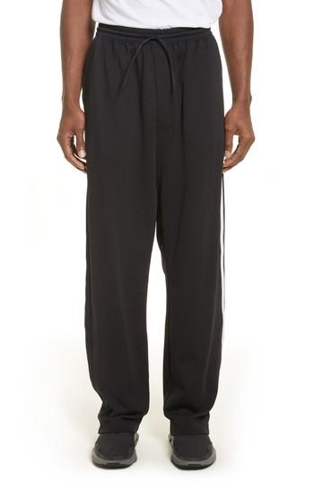 Men's Y-3 X Adidas Wide Leg Track Pants - Black
