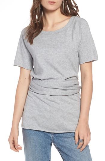 Women's Treasure & Bond Tie Back Tee, Size - Grey