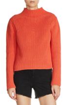 Women's Maje Funnel Neck Sweater - Orange