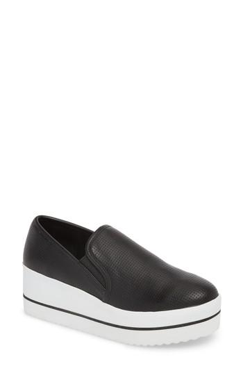 Women's Steve Madden Becca Slip-on Sneaker .5 M - Black