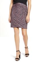 Women's 1.state Ditzy Drift Twist Front Mesh Skirt, Size - Purple