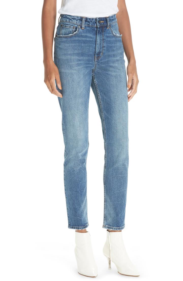 Women's La Vie Rebecca Taylor High Waist Straight Leg Jeans