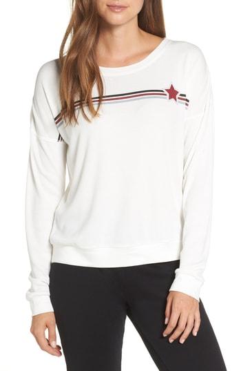 Women's Pj Salvage Ringer Thermal Tee - Ivory