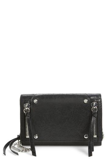 Botkier Logan Leather Crossbody Wallet - Black