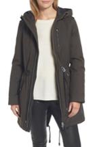 Women's Mackage Rada-sp Hooded Raincoat With Removable Down Liner - Green