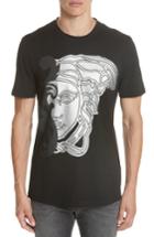 Men's Versace Collection Large Half Medusa Graphic T-shirt - Black