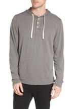 Men's The Rail Henley Hoodie - Grey