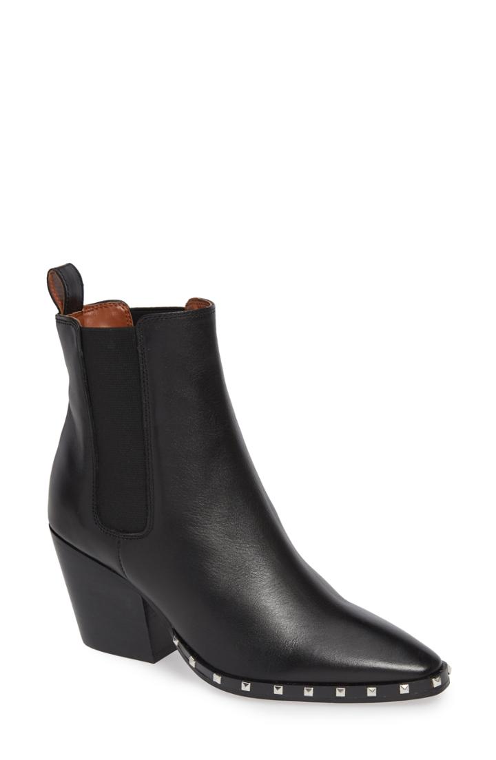 Women's Tony Bianco Hoshi Studded Chelsea Bootie .5 M - Black