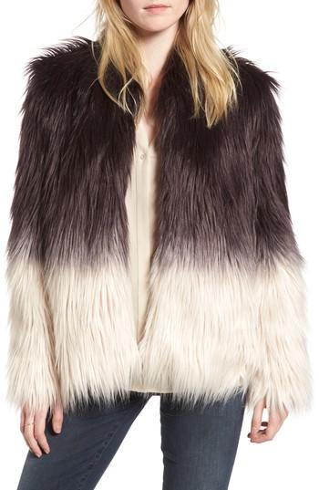 Women's Chelsea28 Faux Fur Jacket, Size - Purple