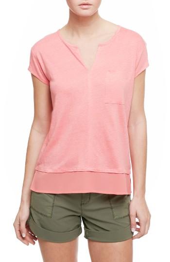 Women's Sanctuary City Mix Layered Look Tee - Pink
