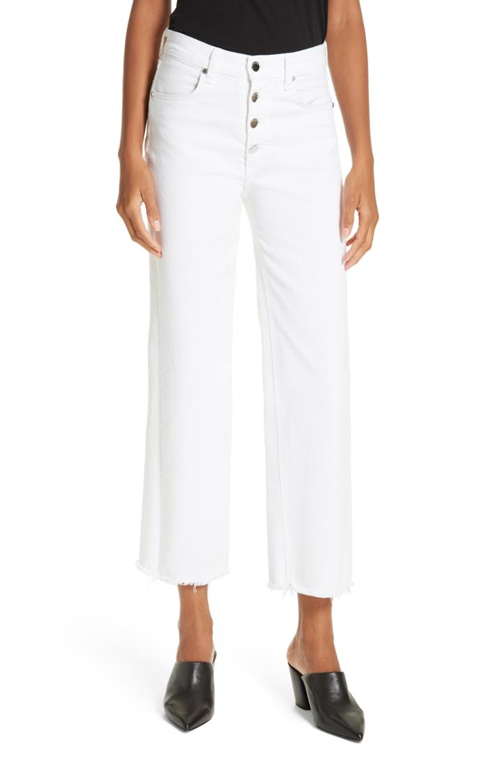 Women's Rag & Bone/jean Justine High Waist Ankle Wide Leg Trouser Jeans
