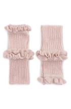 Women's Rebecca Minkoff Ruffle Fingerless Gloves, Size - Pink