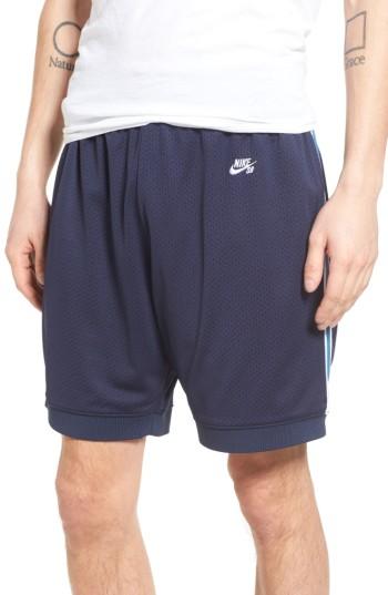 Men's Nike Sb Dry Training Shorts - Blue