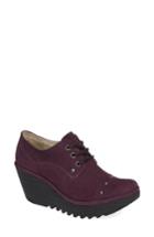 Women's Fly London Yoti Lace-up Wedge .5-8us / 38eu - Purple