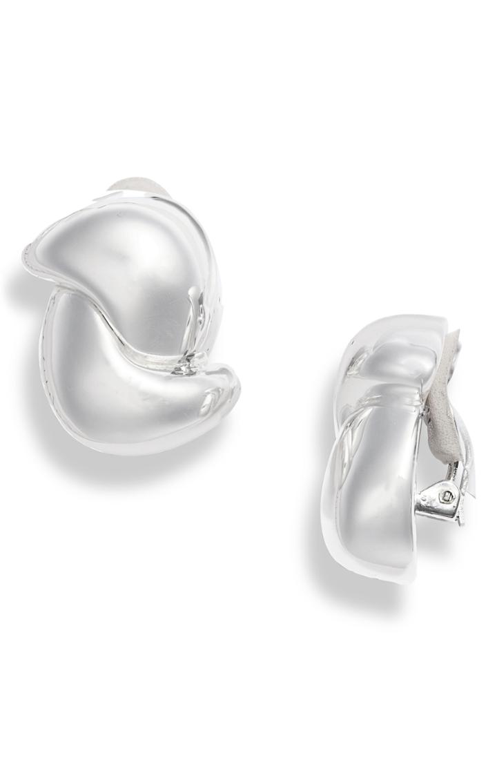 Women's Simon Sebbag Double Swirl Abstract Clip Earrings