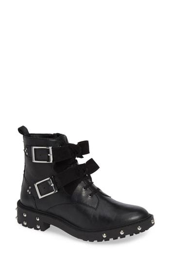 Women's Linea Paolo Tenison Buckle Bootie M - Black