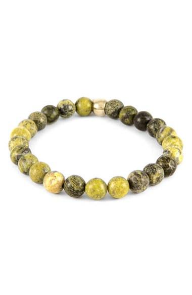 Men's Mr. Ettika Yellow Turquoise Bead Bracelet