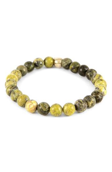 Men's Mr. Ettika Yellow Turquoise Bead Bracelet