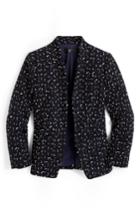 Women's J.crew Tweed Going-out Blazer - Blue