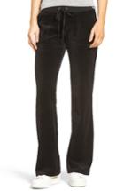 Women's Juicy Couture Del Rey Velour Track Pants - Black