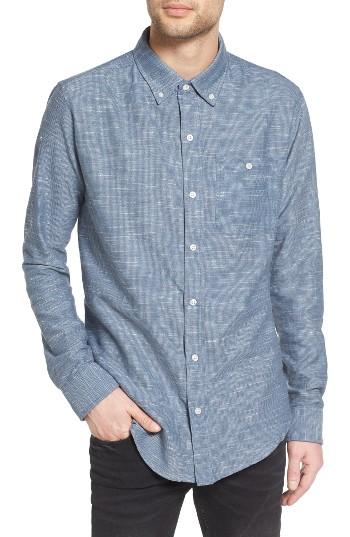 Men's Ezekiel Textured Woven Shirt - Blue