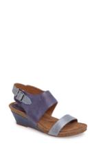 Women's Sofft 'vanita' Leather Sandal .5 M - Blue