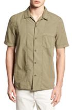 Men's French Connection Slim Fit Solid Sport Shirt - Green