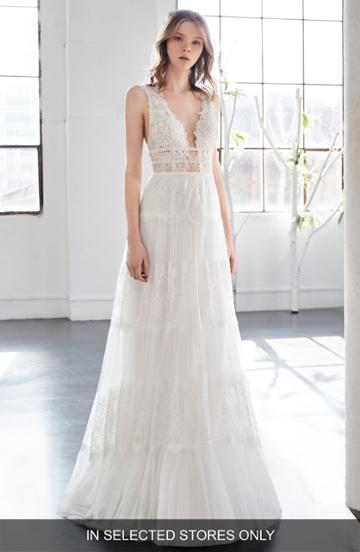 Women's Inmaculada Garcia Olivinia Lace A-line Gown