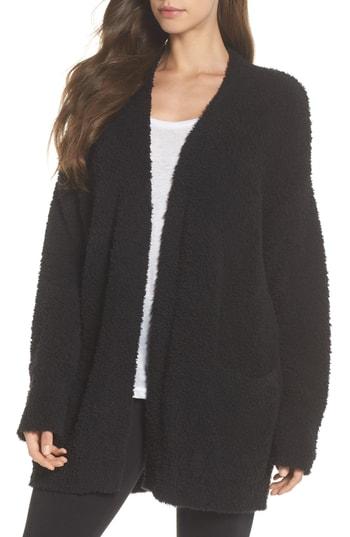 Women's Barefoot Dreams Cozychic Cardigan /x-large - Black
