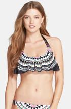 Women's The Bikini Lab Print Halter Bikini Top, Size