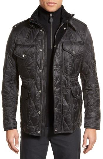 Men's Burberry Brit 'garrington' Quilted Field Jacket