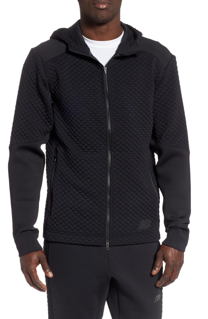 Men's New Balance Heat Loft Zip Hoodie - Black