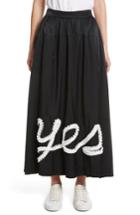 Women's Tu Es Mon Tresor Yes Ribbon Maxi Skirt Us / 40 Fr - Black