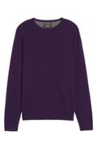 Men's Nordstrom Men's Shop Cashmere Crewneck Sweater - Purple