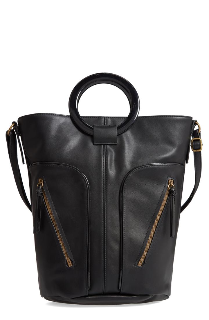 Leith Large Ring Handle Zip Tote -