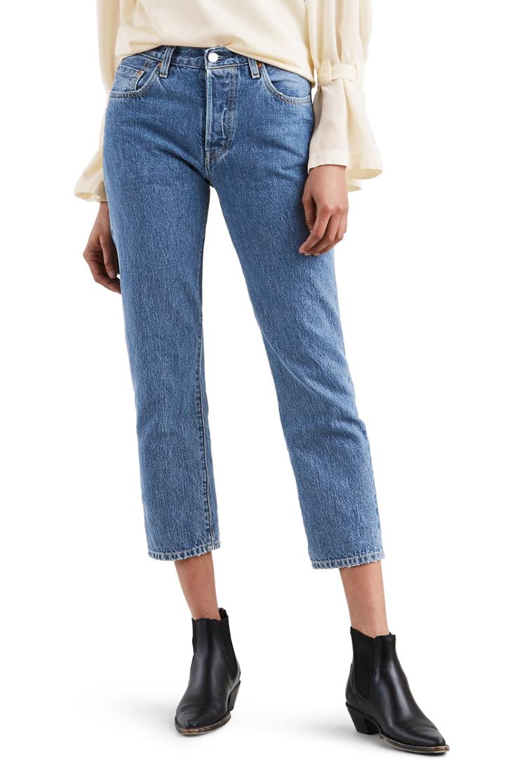 Women's Levi's Made & Crafted(tm) 501 High Waist Crop Skinny Jeans